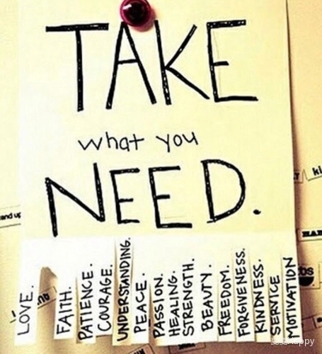 take what you need